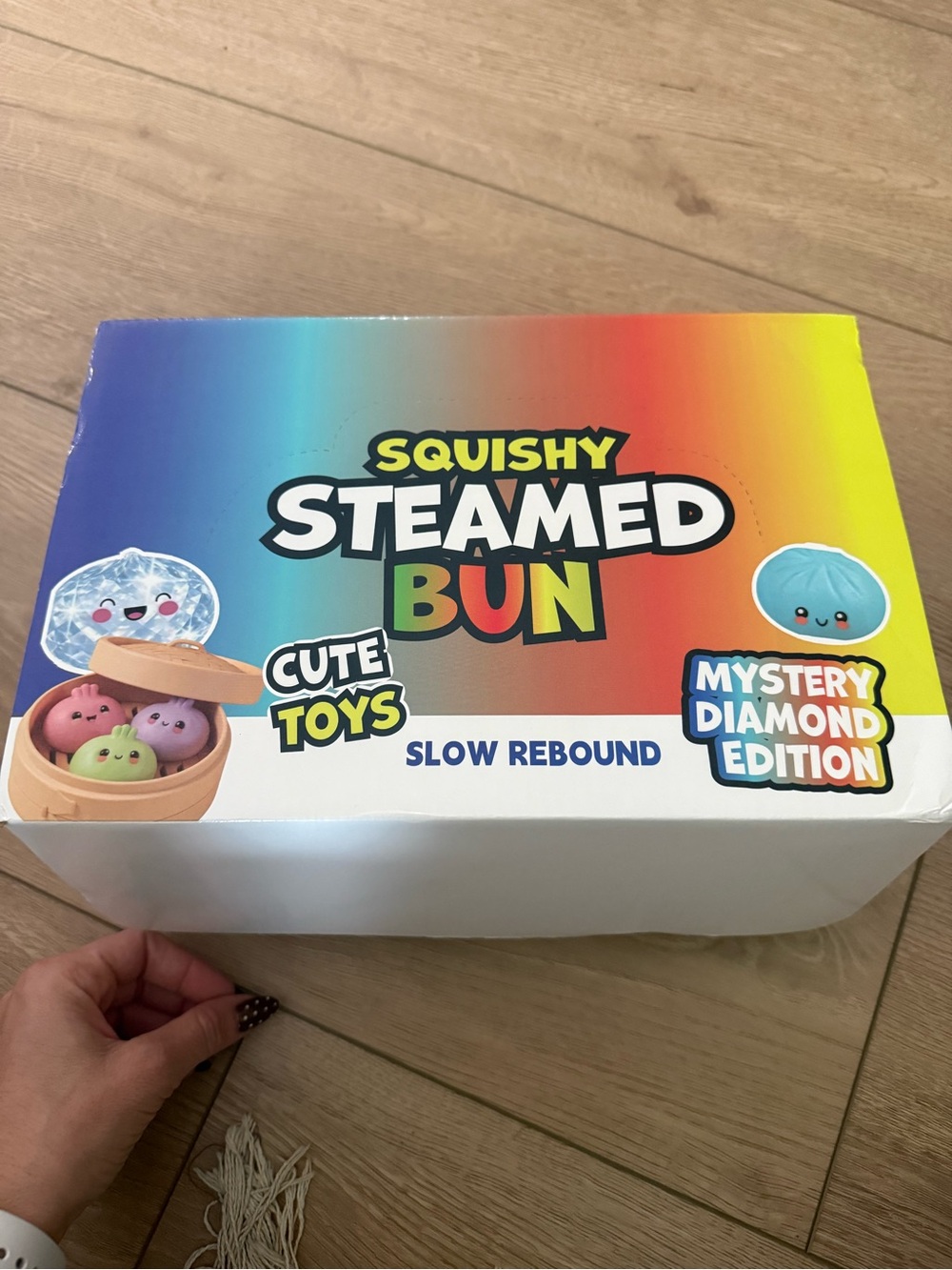 Full box of 12 new Mystery Diamond squishy dumplings